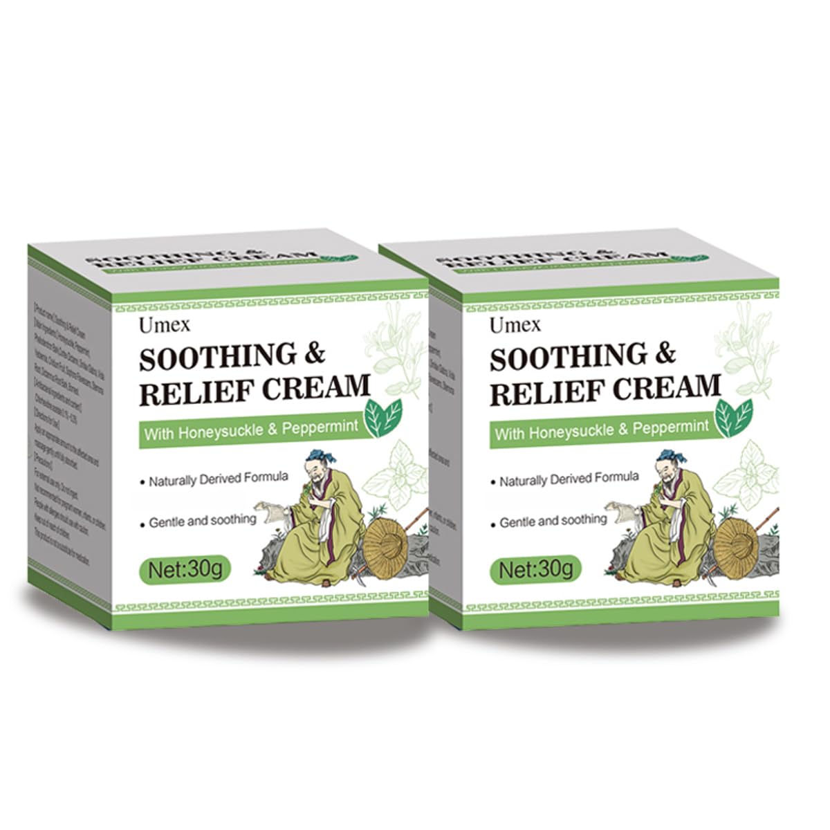 Umex Intensive Itch Relief Cream packaging in view, convenient on-the-go care