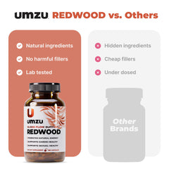 UMZU Redwood energy and stamina use case for busy days and workouts.