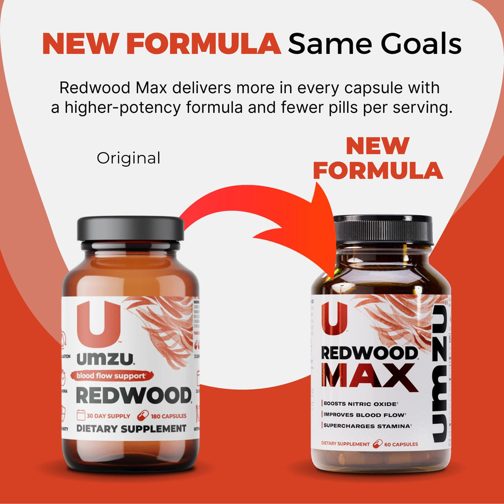 UMZU Redwood Max daily use setup with glass of water