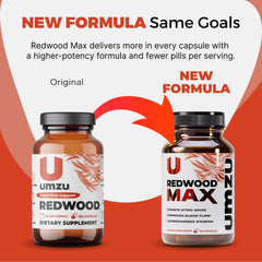 UMZU Redwood Max daily use setup with glass of water