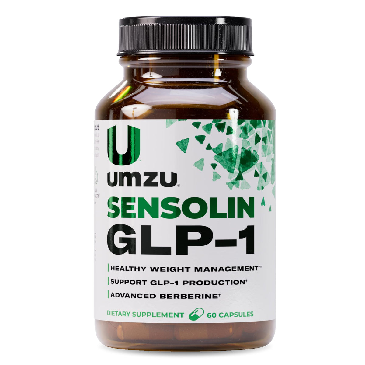 UMZU Sensolin bottle displays GLP-1 support for daily balance.