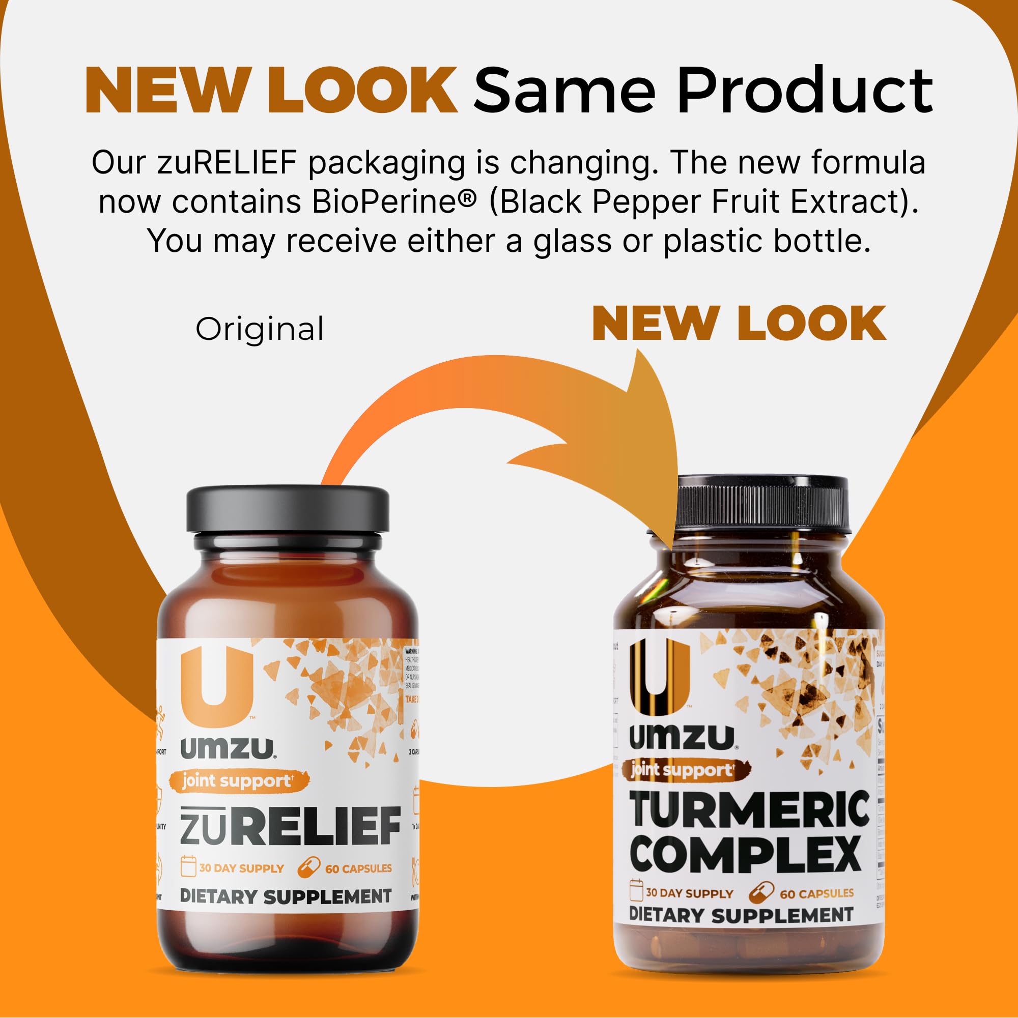 UMZU Turmeric Curcumin capsules beside water glass imply simple daily intake