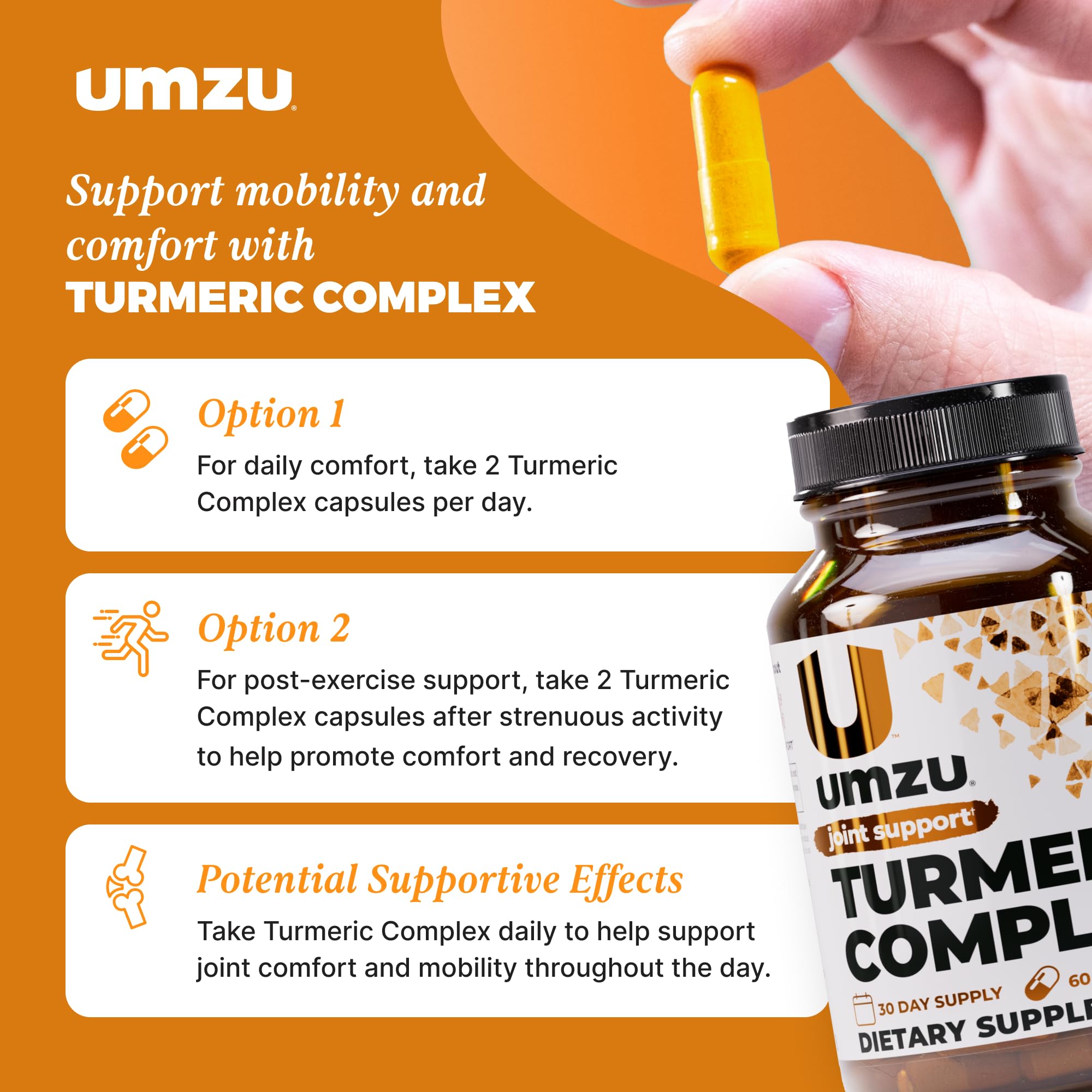 UMZU Turmeric Curcumin on desk demonstrates easy integration into a morning routine