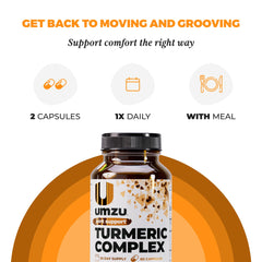 UMZU Turmeric Curcumin immune blend bottle hints at daily immune wellness support