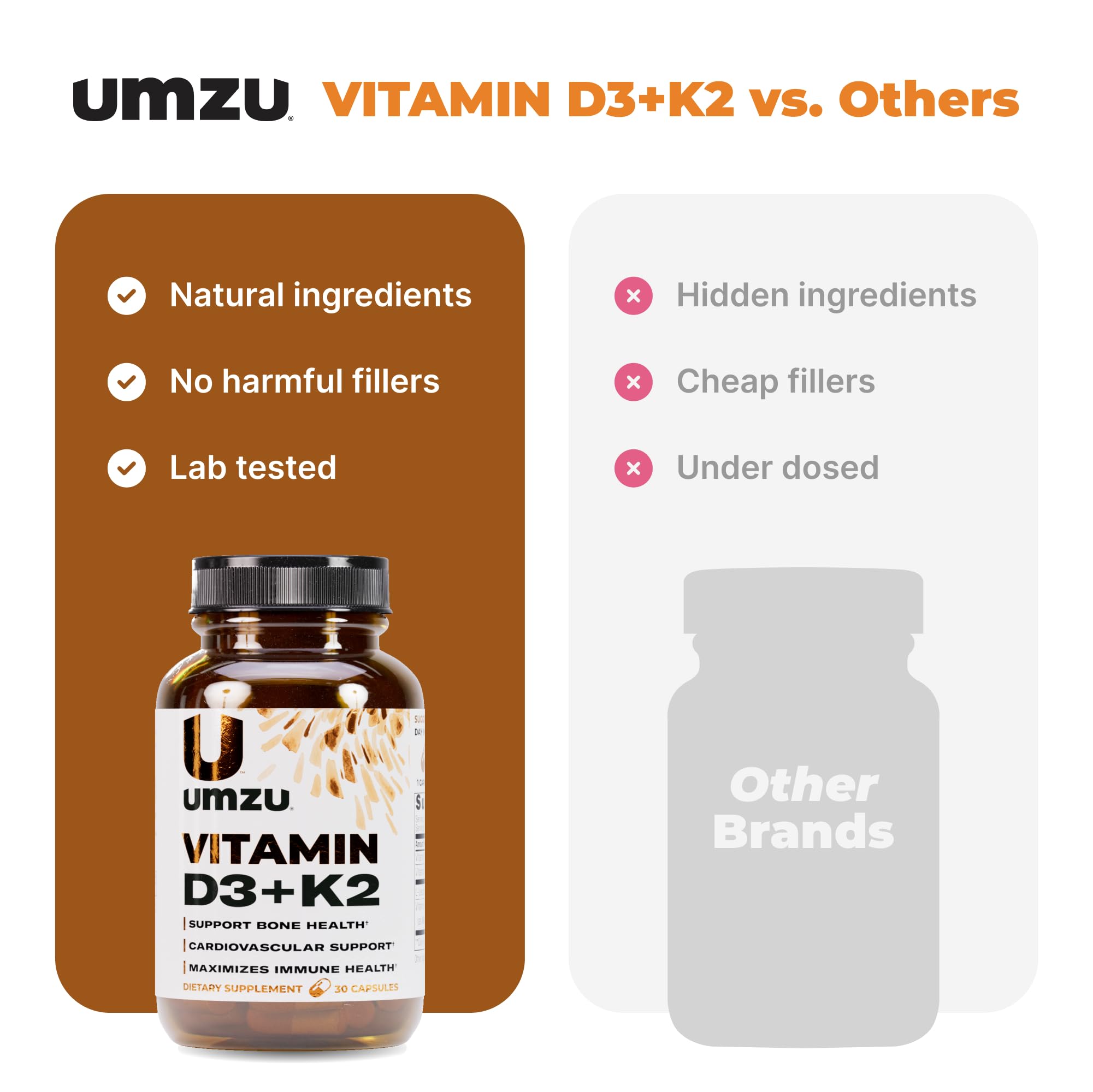 UMZU Vitamin D3 K2 mood and focus concept