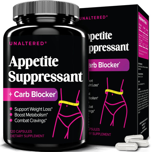 UNALTERED Appetite Suppressant bottle for women supports daily appetite control.
