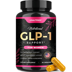UNALTERED GLP-1 for Women bottle front showing packaging for daily support