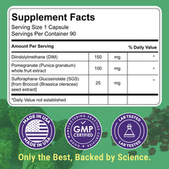 Uncle Scientist DIM SGS+ capsules offer easy daily intake for steady wellness.