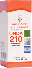 UNDA 210 Numbered Compounds bottle offers compact, on-the-go support for daily wellness.