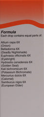 UNDA Allium Cepa Plex label close-up highlights biodynamic ingredients and traditional modalities.