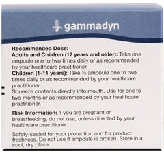 Front label of UNDA Gammadyn Magnesium highlighting biodynamic materials