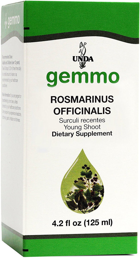 UNDA Gemmo Therapy Rosemary Young Shoot Extract bottle for daily wellness routines