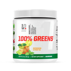 Undefined Nutrition 100% Greens tub front, a daily greens booster for busy lifestyles.