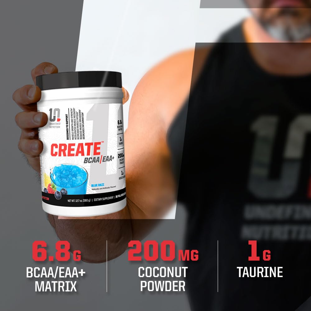 Lifting session with Undefined Nutrition Create BCAA/EAA+ in use during training