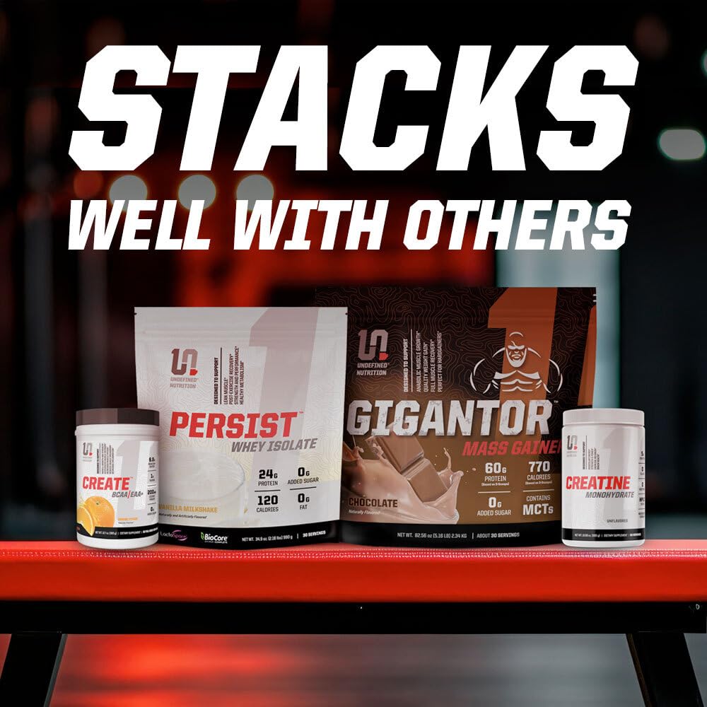 Undefined Nutrition Creatine Monohydrate dissolves quickly in water for fast absorption