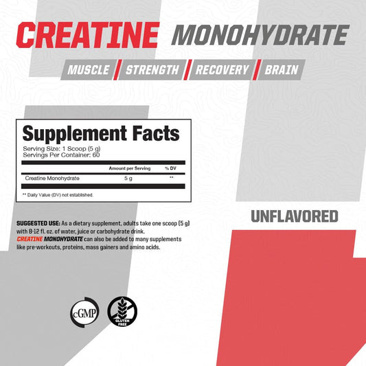 Undefined Nutrition Creatine Monohydrate scoop beside powder for easy dosing