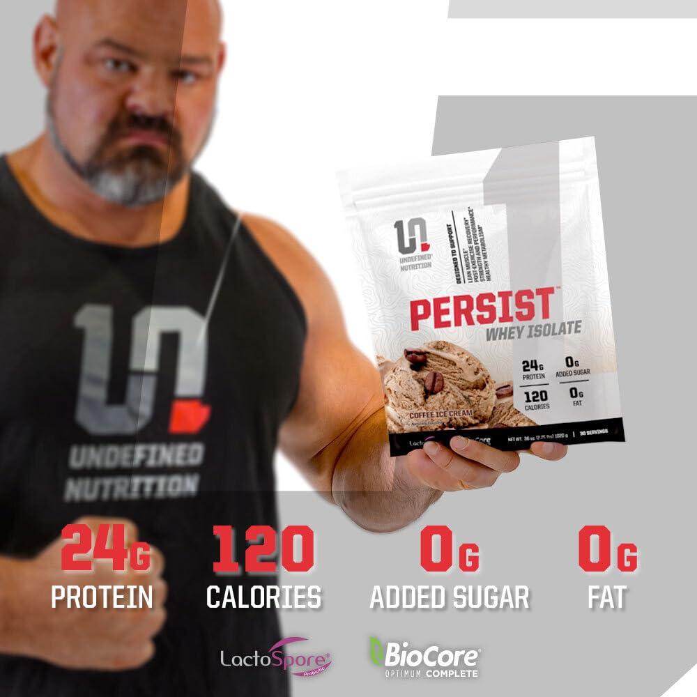 Persist Whey Isolate stirred into oatmeal for a protein-rich breakfast
