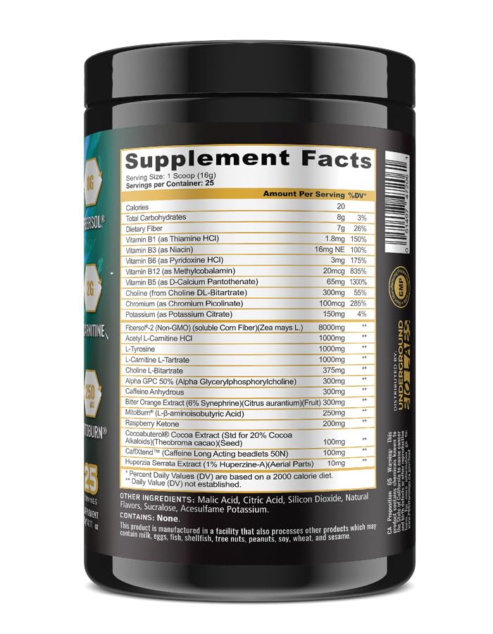 Underground Bio Labs Panda BURN MAX dragonfruit waves enhances focus during training