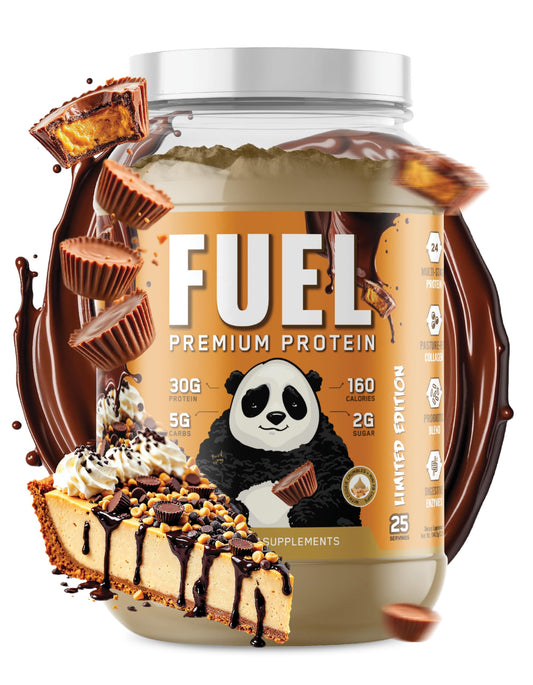 Underground Bio Labs Panda Fuel bottle pour showing easy on-the-go mix