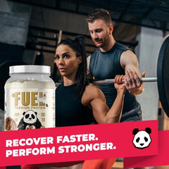 Panda Fuel flavor-varieties display showcases 14 taste options.