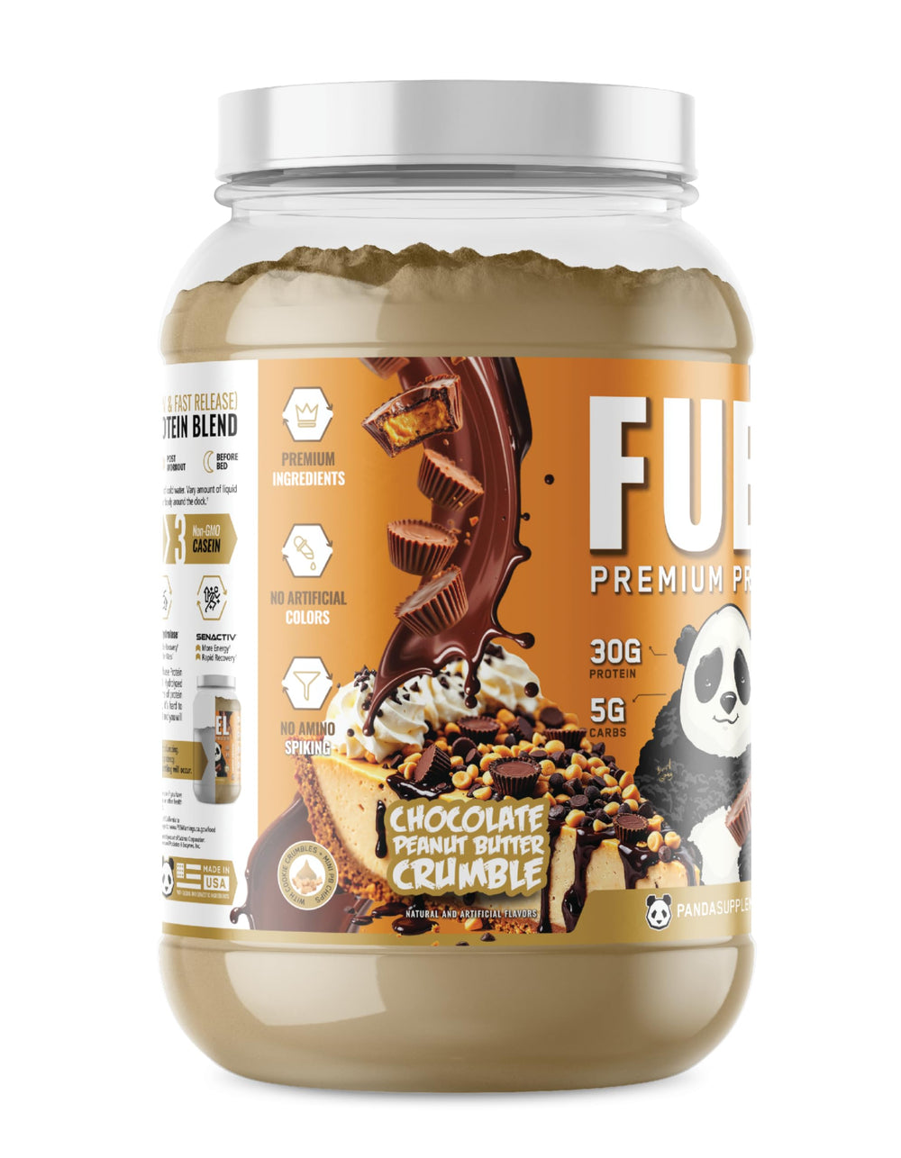 Underground Bio Labs Panda Fuel ingredients panel with probiotics and enzymes