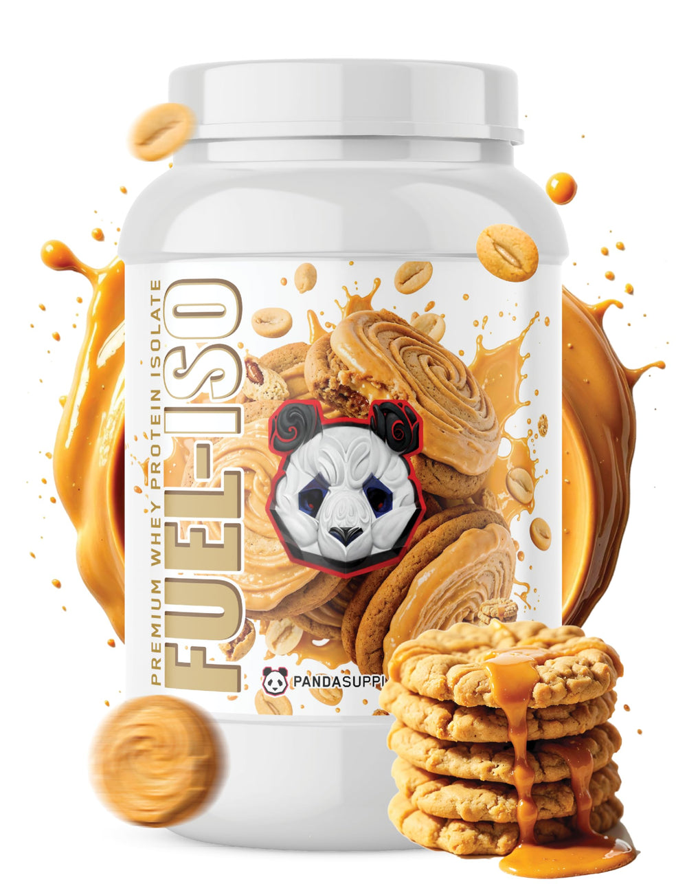 Underground Bio Labs Panda Fuel ISO protein bottle for convenient, fast-absorbing nutrition.