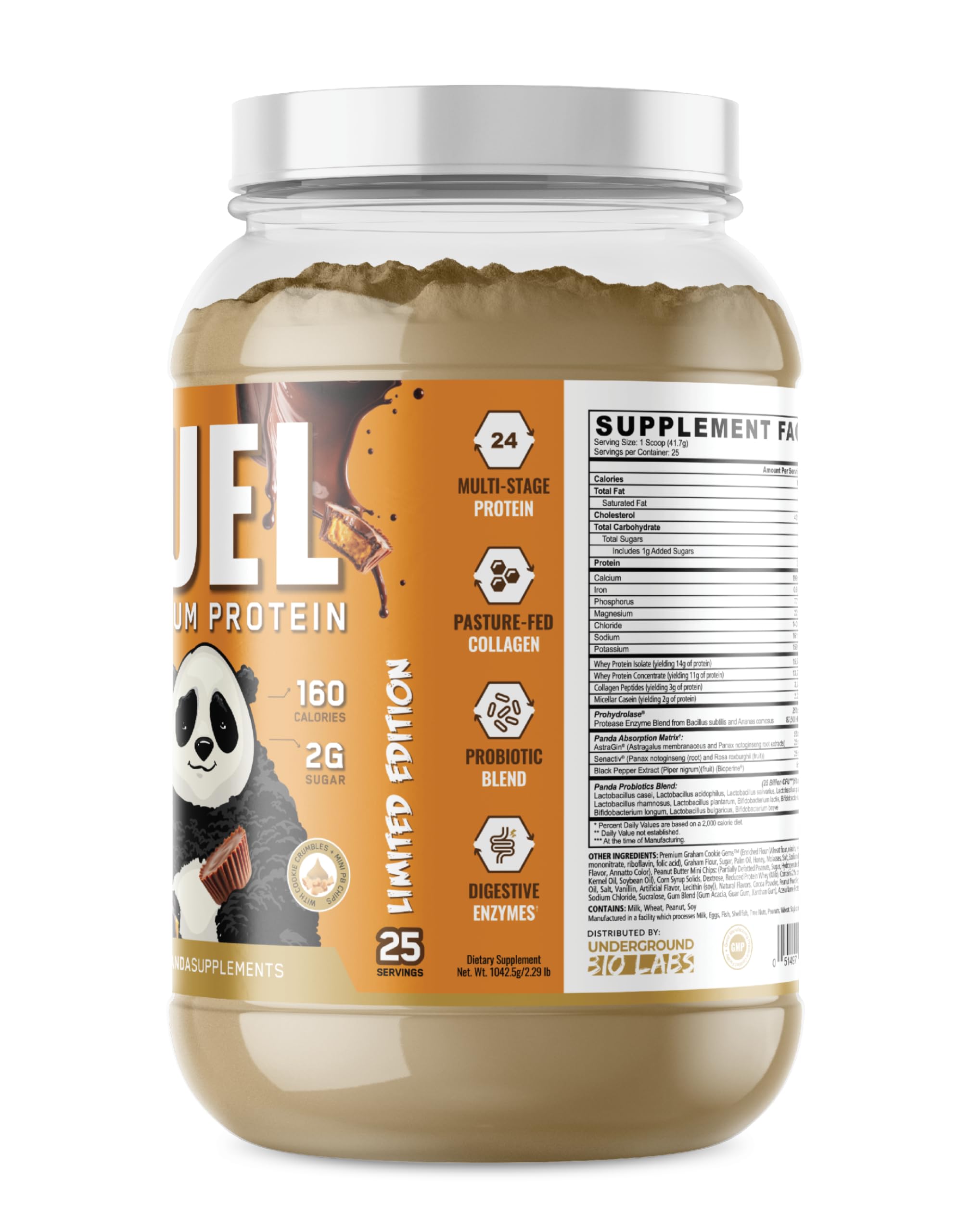 Underground Bio Labs Panda Fuel shaker mixing a smooth shake