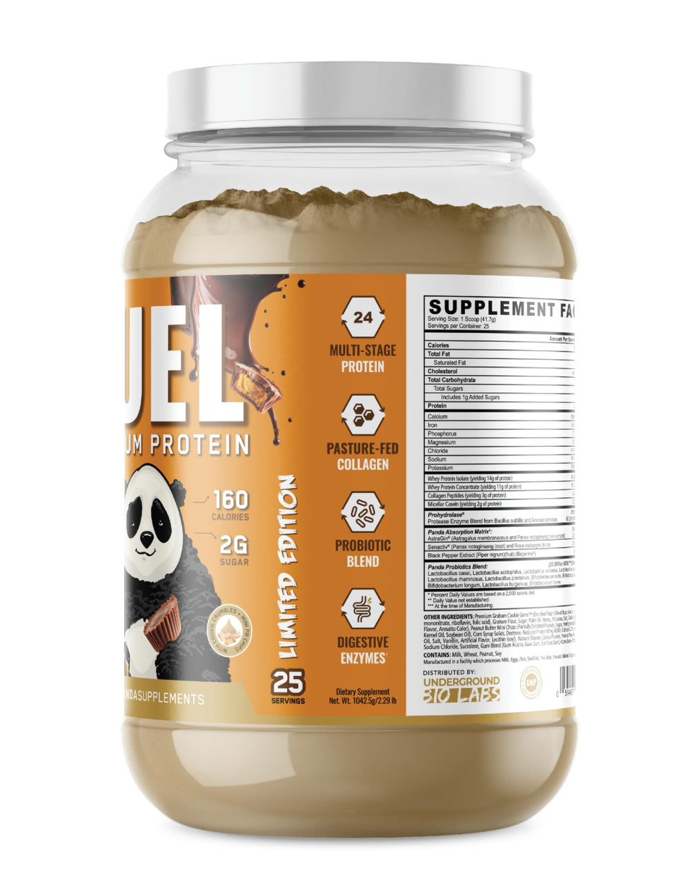 Underground Bio Labs Panda Fuel shaker mixing a smooth shake