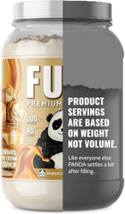 Panda Fuel whey pouring shows smooth mixability for shakes.