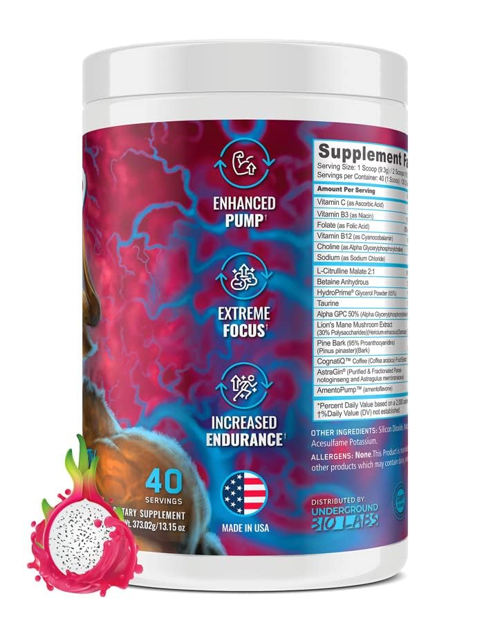 Panda Pump can back view highlighting ingredients and smooth, clump-free mixing.