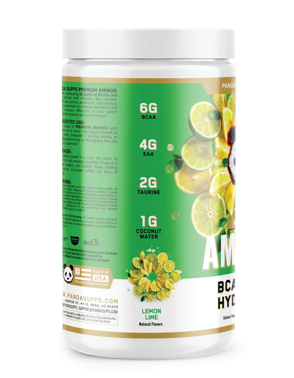 Panda Supps Aminos in a gym setting for active athletes.