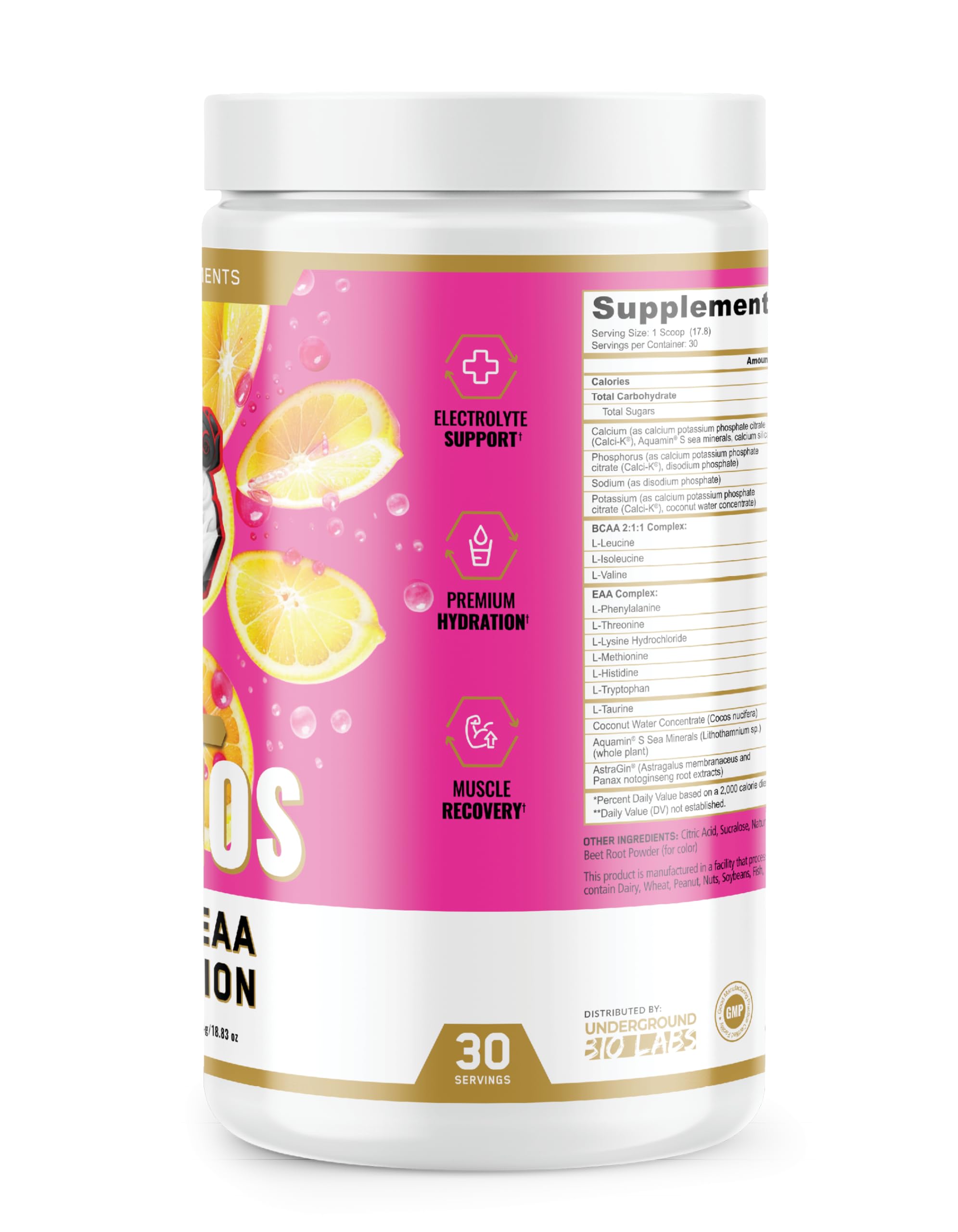 Panda Supps Aminos during workout scene demonstrates electrolyte-rich hydration.