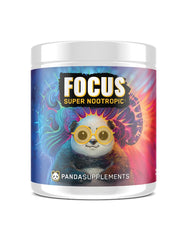 Underground Bio Labs Panda Supps Focus bottle for all-day energy and clarity.