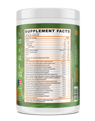 Panda Supps immune boost packaging highlighting 14 organic powders.
