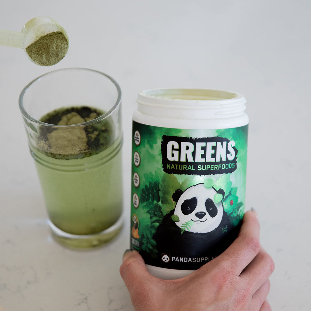 Underground Bio Labs Panda Supps Stevia pineapple flavor powder offers natural sweetness.