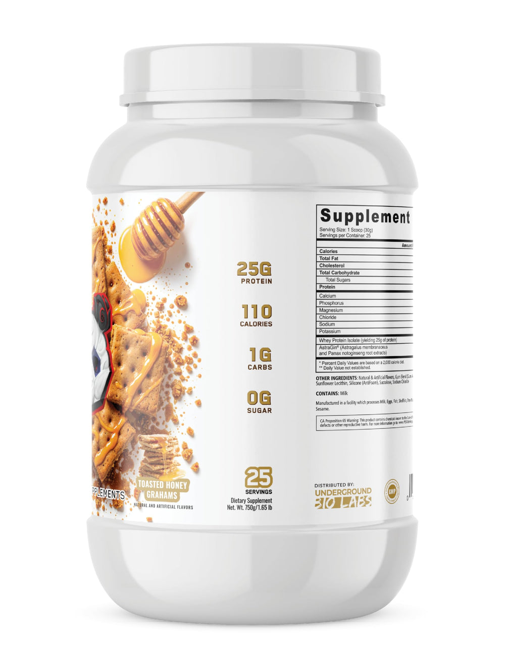 Panda Fuel ISO nutrition label provides calories and ingredients at a glance.