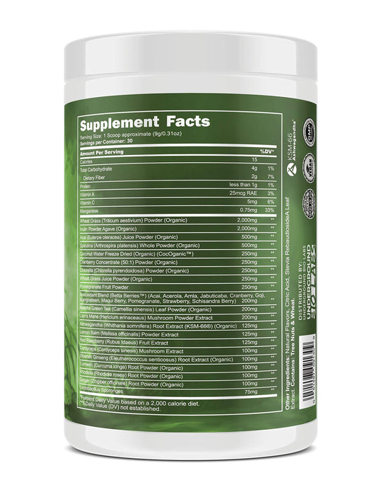 Underground Bio Labs Panda Supps Red blend in cup supports antioxidant-rich daily vitality.