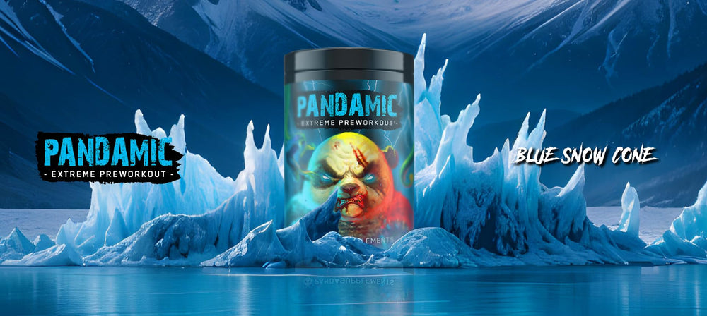 Pandamic Extreme powder texture indicating energy and focus cues
