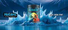 Pandamic Extreme powder texture indicating energy and focus cues