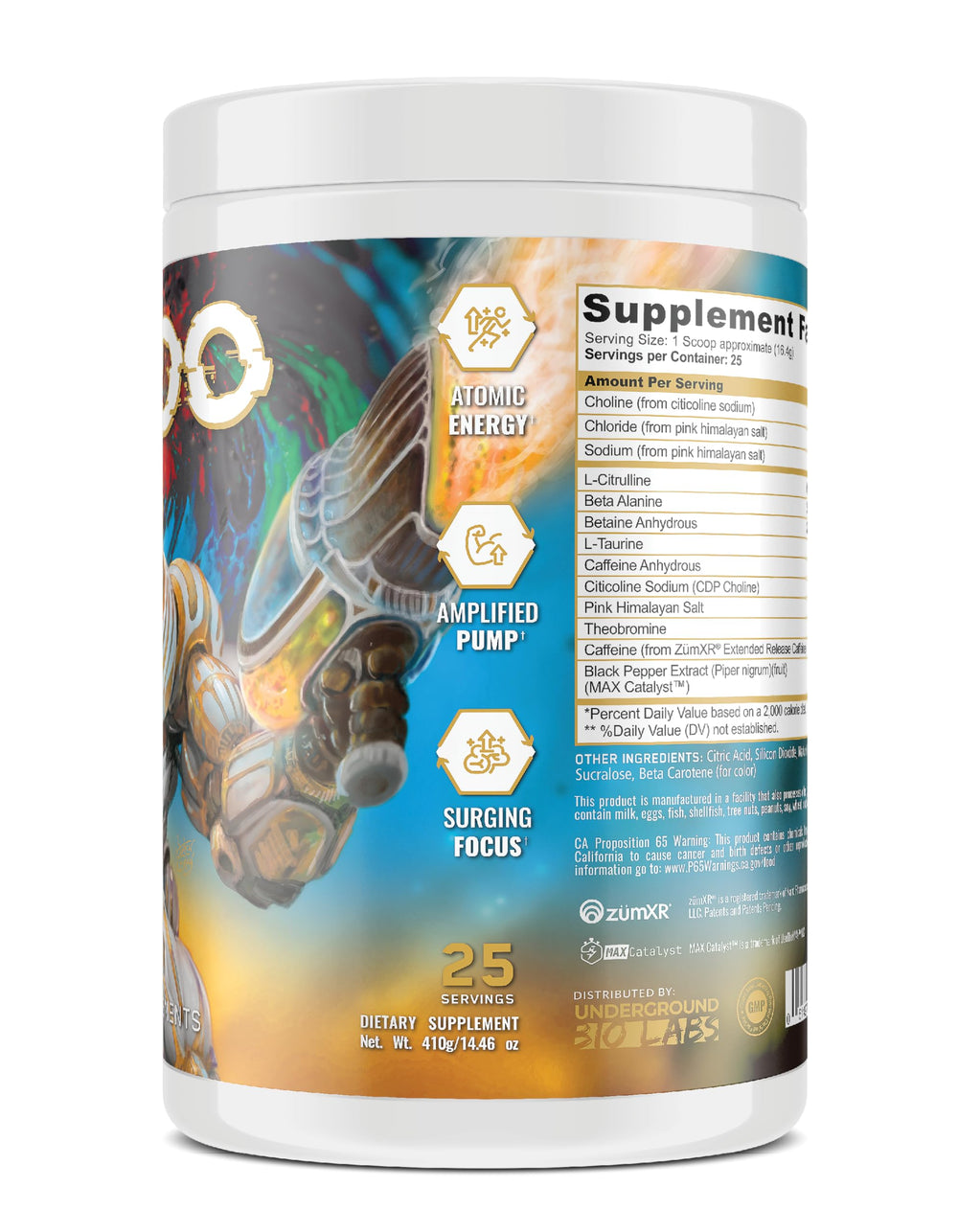 Berry Lime Reactor flavor image showing pumps and vascularity during sets