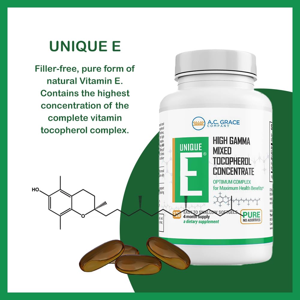 Soft gels close-up reveals filler-free, all-natural tocopherols for daily antioxidant support.