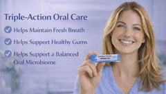 US-made UniqueSmile Probiotics label highlighting quality manufacturing