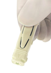 Unistik 3 single-use retracting lancet – safe, one-at-a-time use.