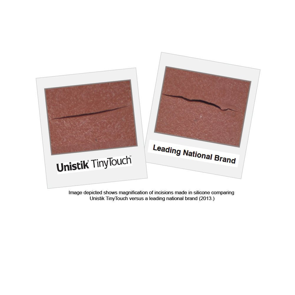 Unistik 3 TinyTouch single-use device supports infant safety standards.