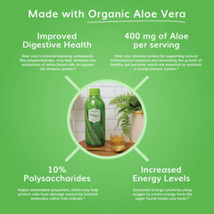 Univera Aloe Select label closeup highlighting premium organic aloe.