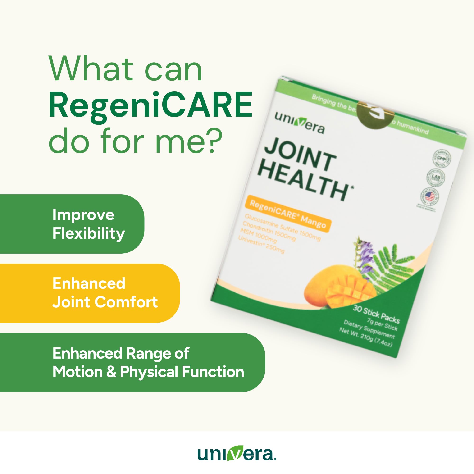 Univera fast-dissolve powder blending quickly for convenient use.