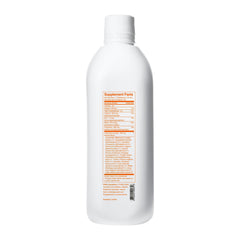 Univera KM label close-up highlights 13 botanicals and bottle size.