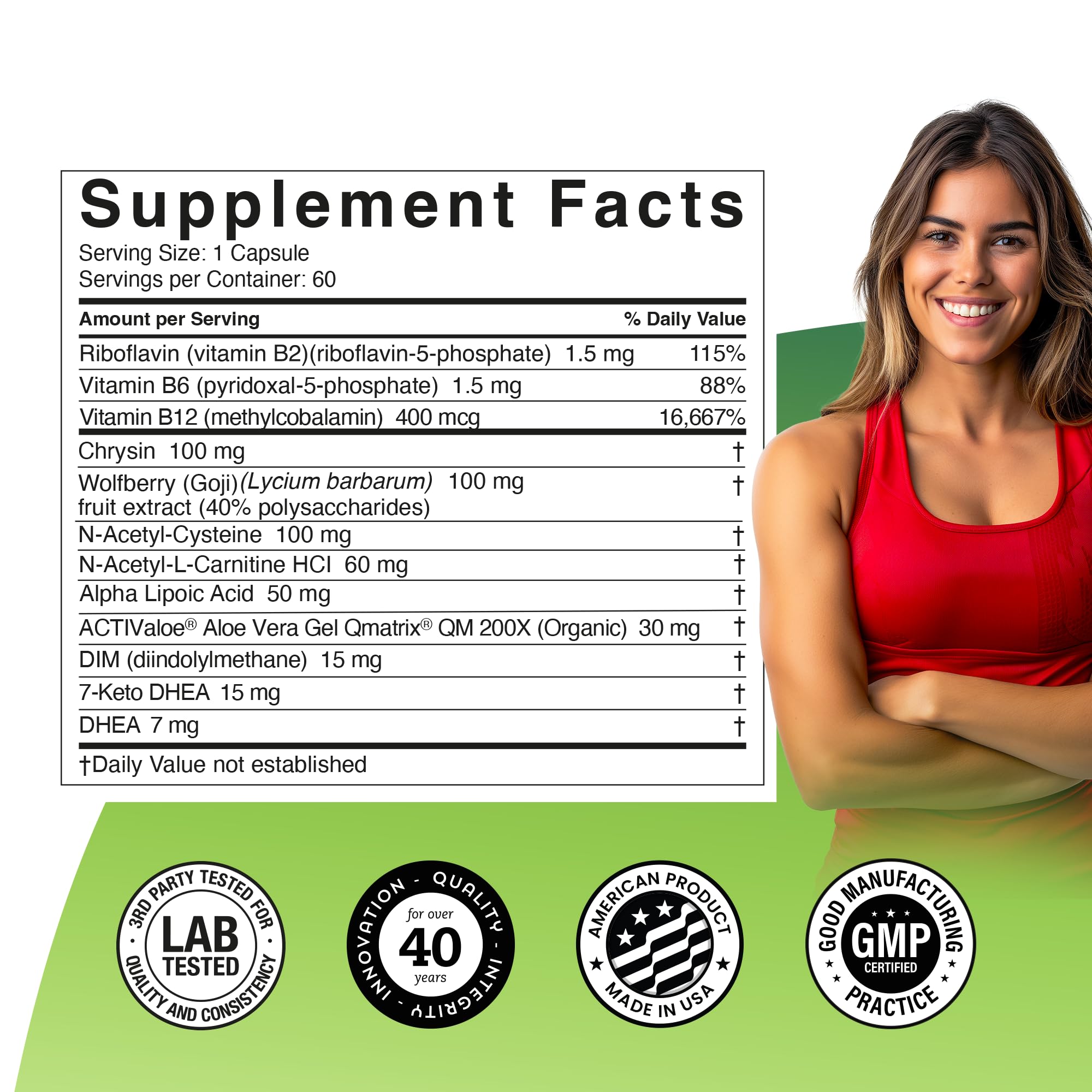 Univera Prime label details including DHEA and renewal signals.