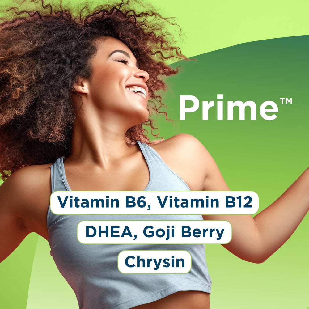 Serving size reminder and 30-day supply concept for Univera Prime.