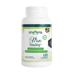 Univera Xtra Vitality bottle-pour shows joint support and focus.